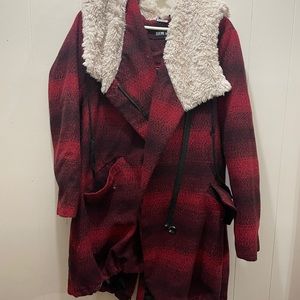 Steve Madden XL coat with Sherpa collar.